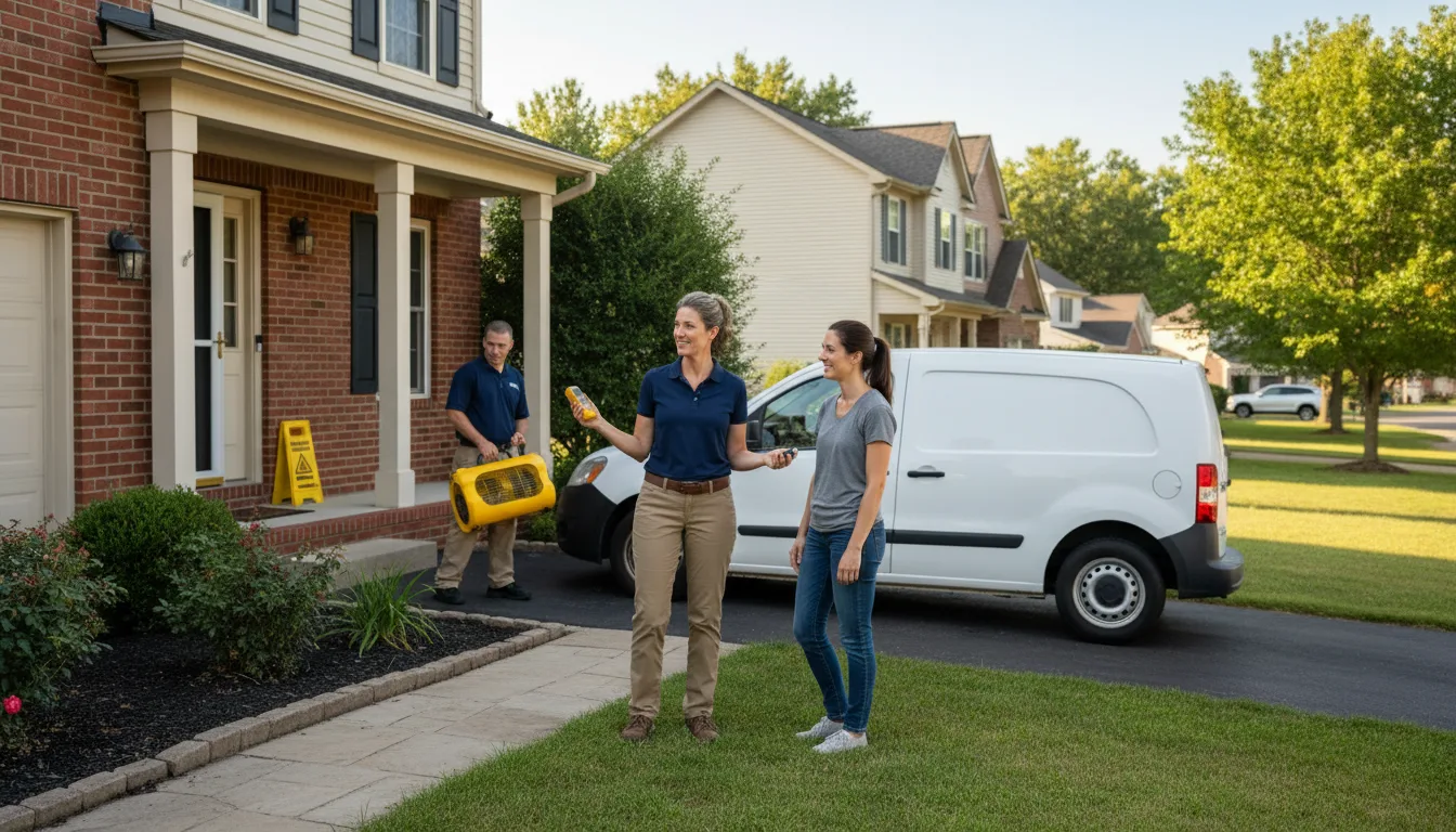 Water restoration image for Dehumidification And Cleanup Services in Pleasant View, TN